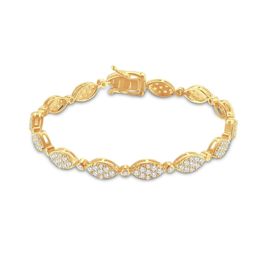 Chain Link Bangle Yellow Gold