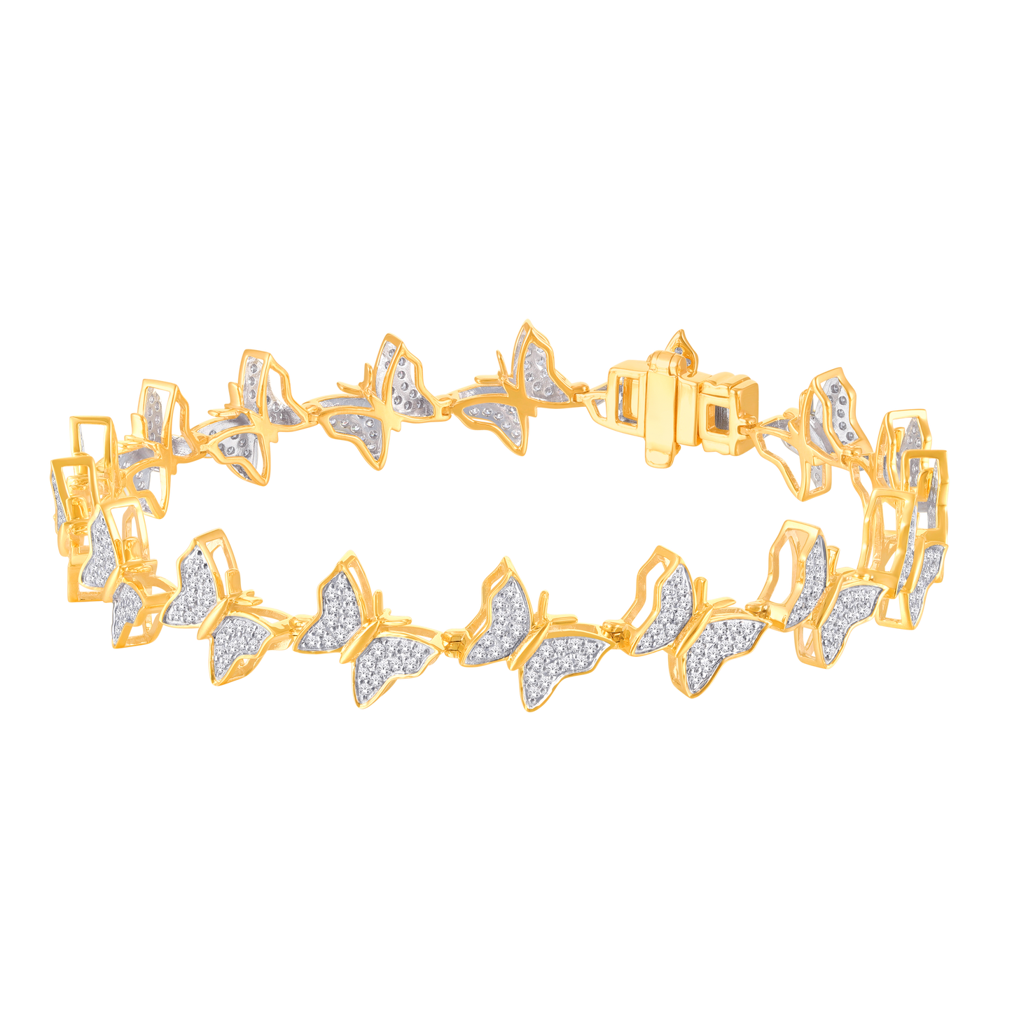 Chain Link Bangle Yellow Gold