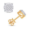 Yellow Gold Diamond Earrings