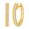 Yellow Gold Diamond Earrings