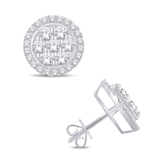 White Diamond Earrings