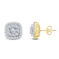 Yellow Gold Diamond Earrings