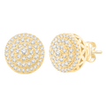 Yellow Gold Diamond Earrings