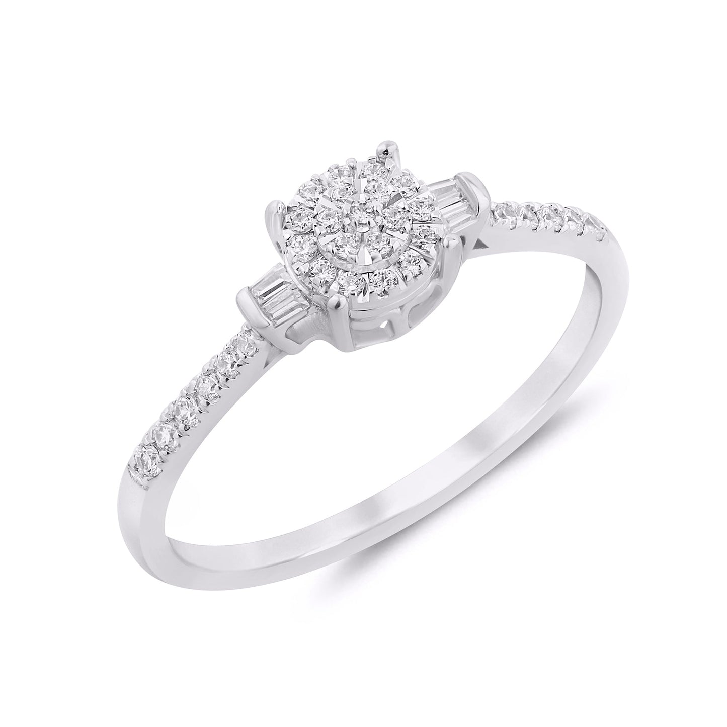 White Gold Diamond Ring