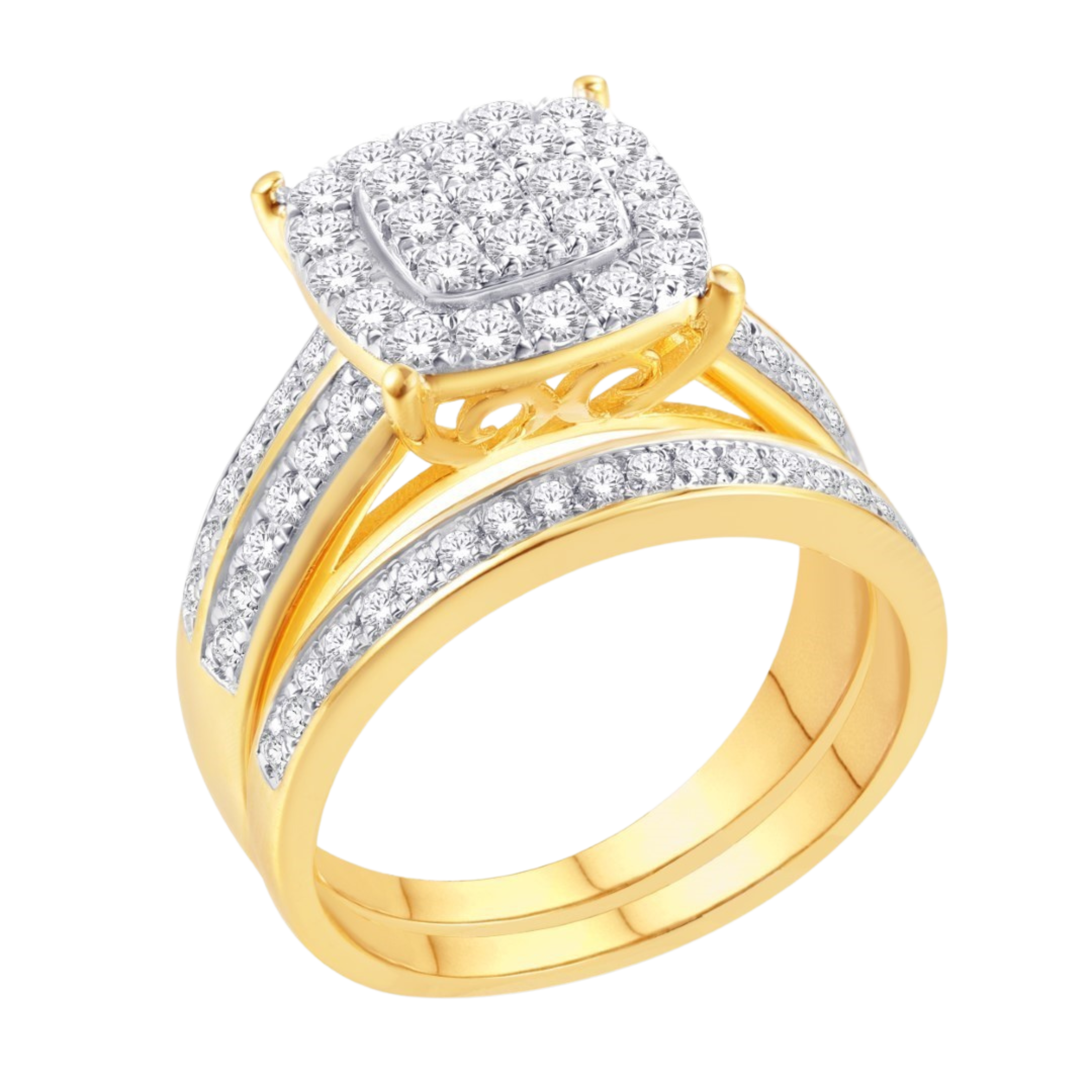 Yellow Gold Diamond Wedding Band Ring