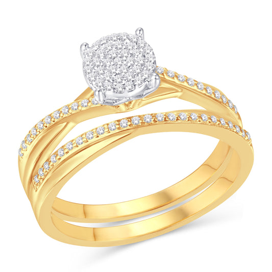 Yellow Gold Diamond Bridal Band Ring