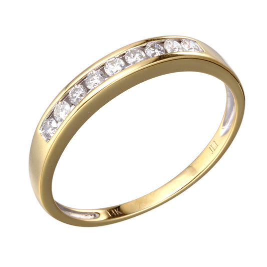 Yellow Gold Diamond Band Ring