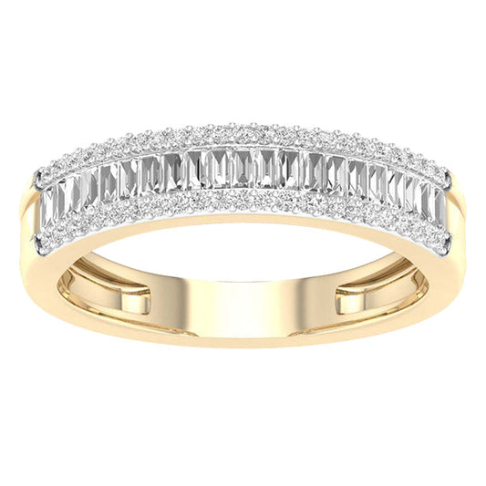 Yellow Gold Diamond Ladies Band Ring