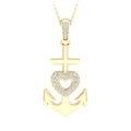 Anchor Heart Pendant