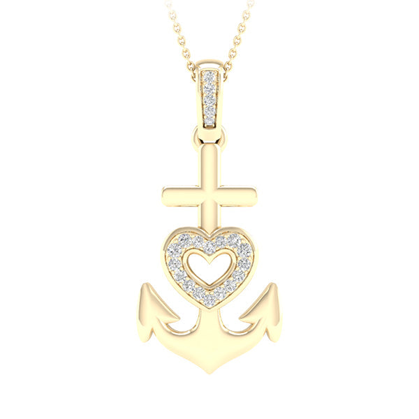 Anchor Heart Pendant