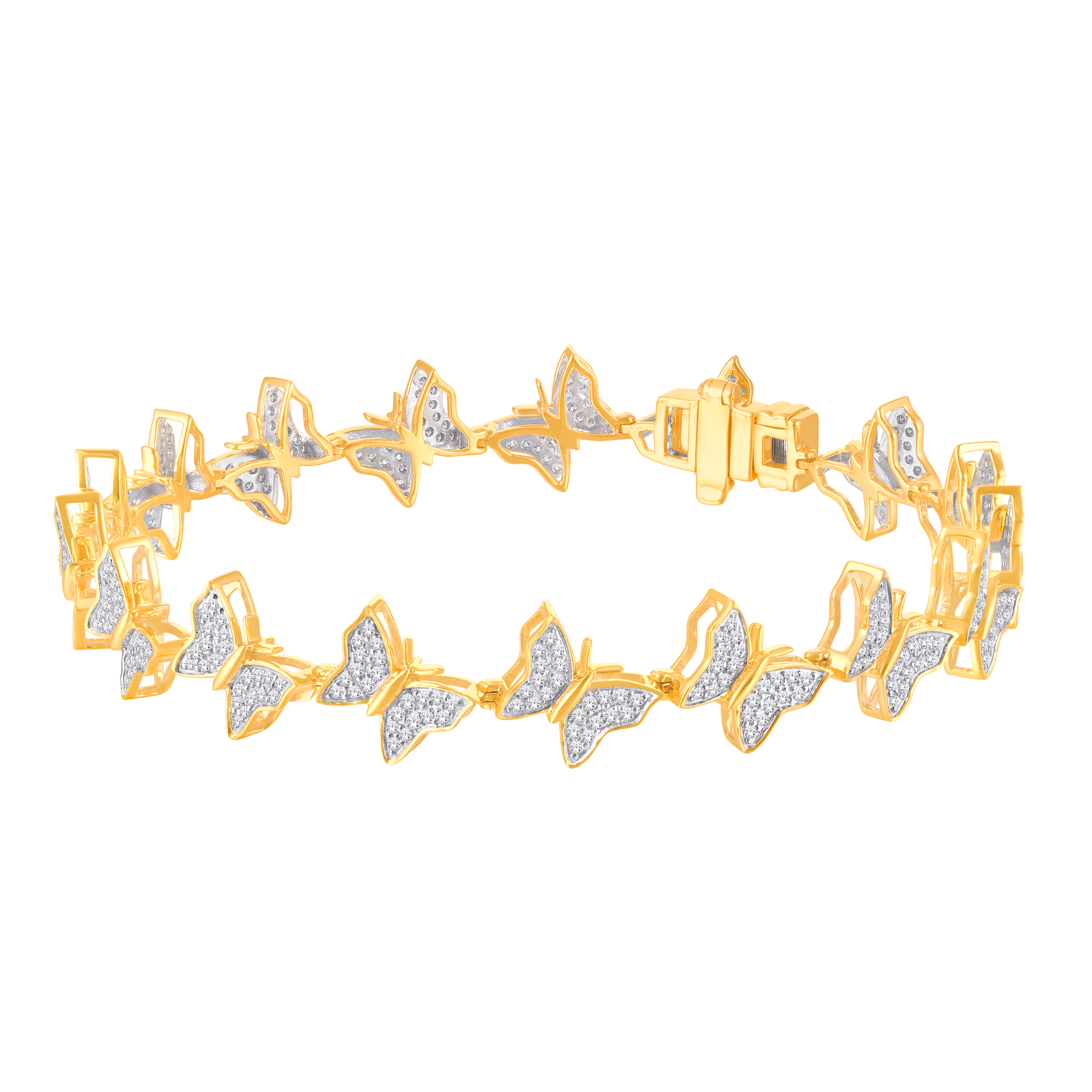 Chain Link Bangle Yellow Gold